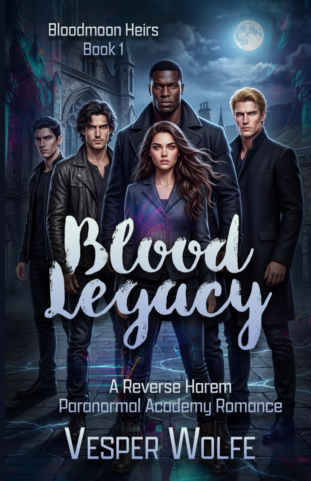 Blood Legacy: A Reverse Harem Paranormal Academy Romance: 1 (Bloodmoon Heirs)