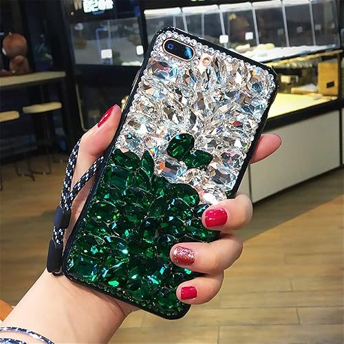Funda para Moto One Zoom, Moto One Pro, Moto P40 Note Case, 3D hecha a mano con piedras brillantes brillantes brillantes brillantes para teléfono