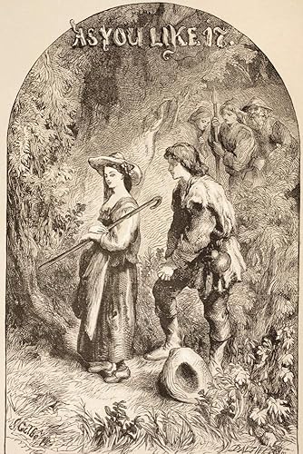 Posterazzi DPI1904461 Sir John Gilbert for As You Like It, de William Shakespeare. de la biblioteca ilustrada Shakspeare, Published London 1890,