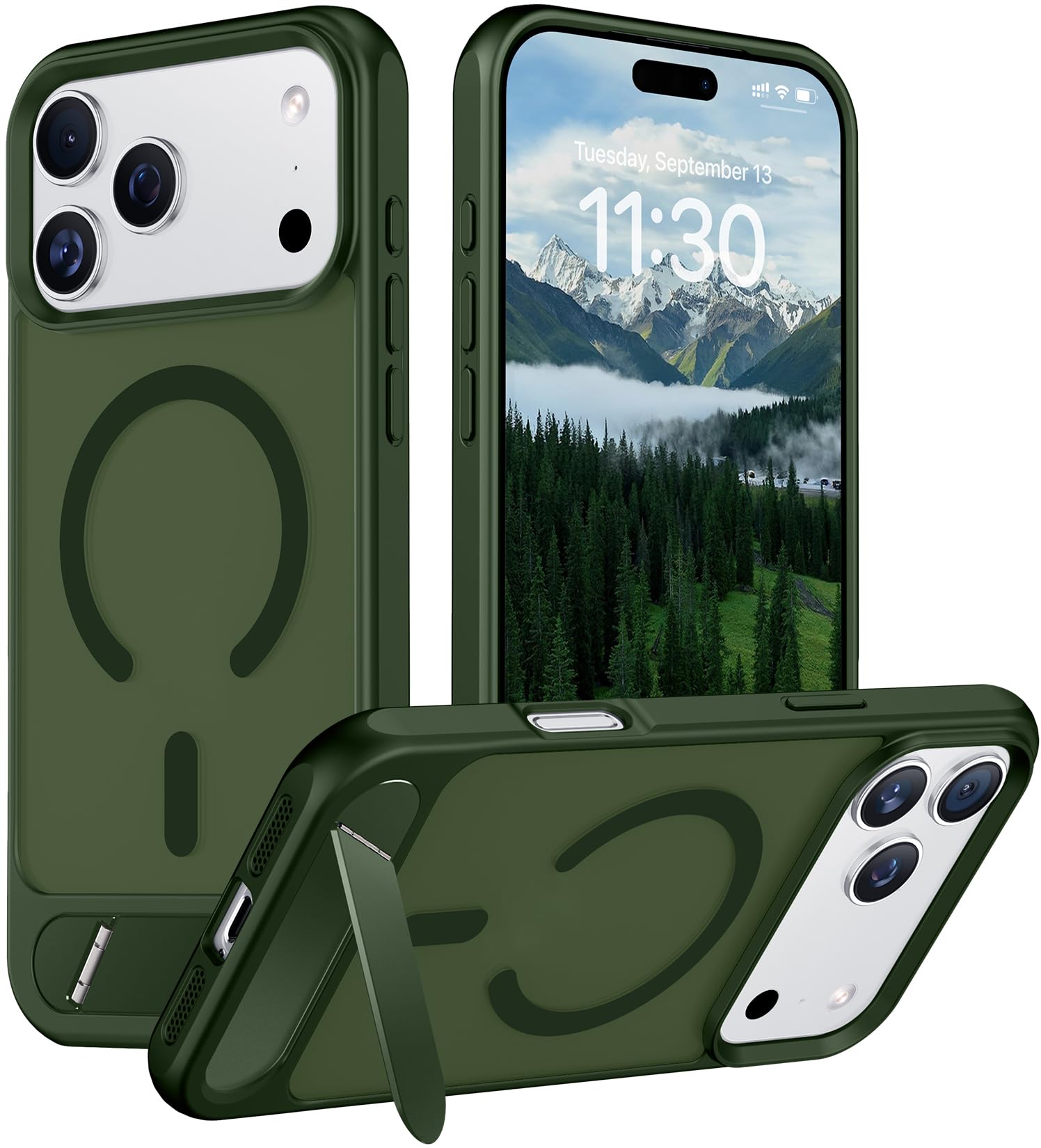 Temdan Magnetic for iPhone 18 Pro Max Case/iPhone 17 Pro Max Case Stand