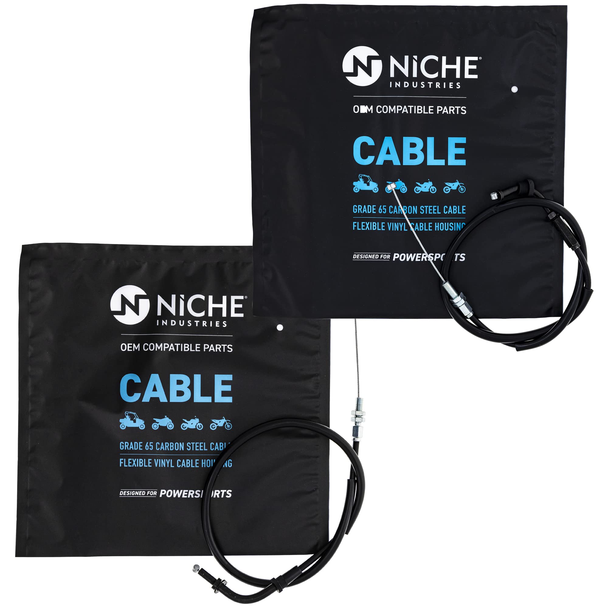 Amazon.com: NICHE Push Pull Throttle Cable Set for Kawasaki