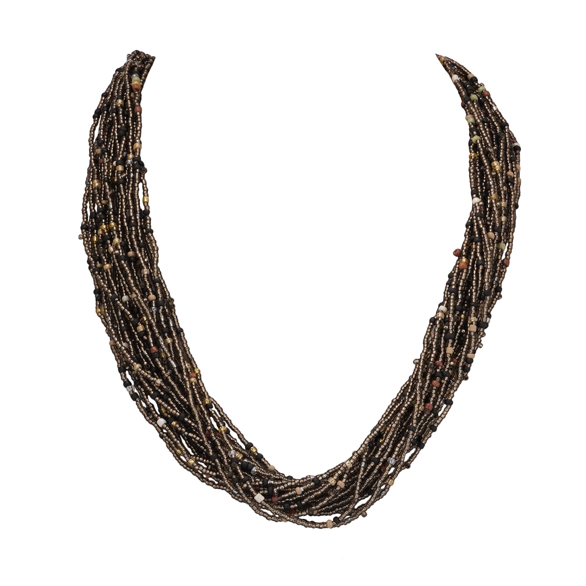 ZIKU JEWELRY Moti Mala Pearl Beaded Multi Layer Necklace for Women and Girls (Black) (B0B8DQS9H7) Amazon Price History, Amazon Price Tracker