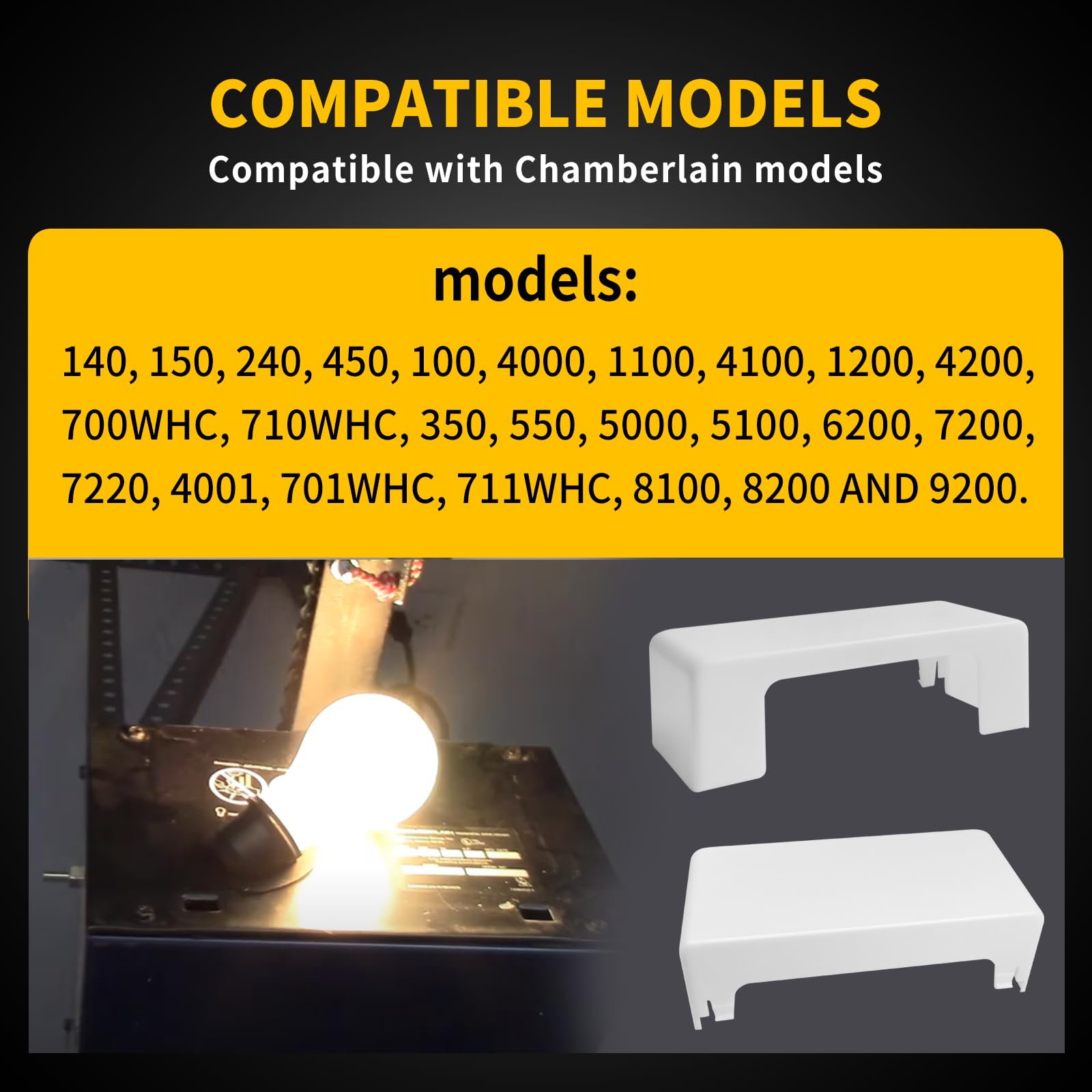 108D34 Garage Opener Light Lens Cover Compatible with Chamberlain