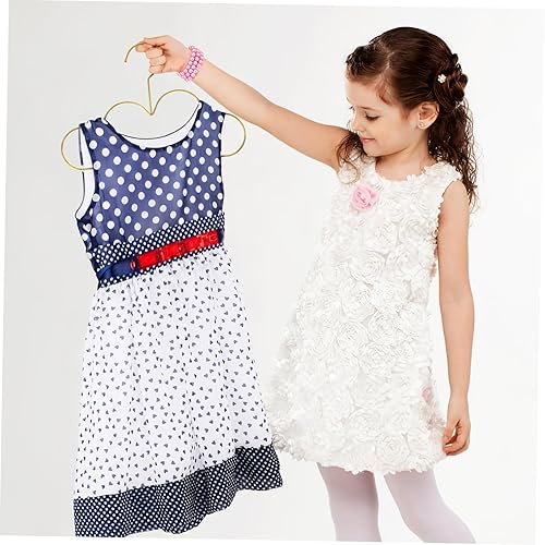 Miniatura 4 de Alipis Perchas doradas con forma de nube, 5 unidades, para ahorrar espacio, encantadoras perchas para ropa de bebé, perchas para niños, perchas de