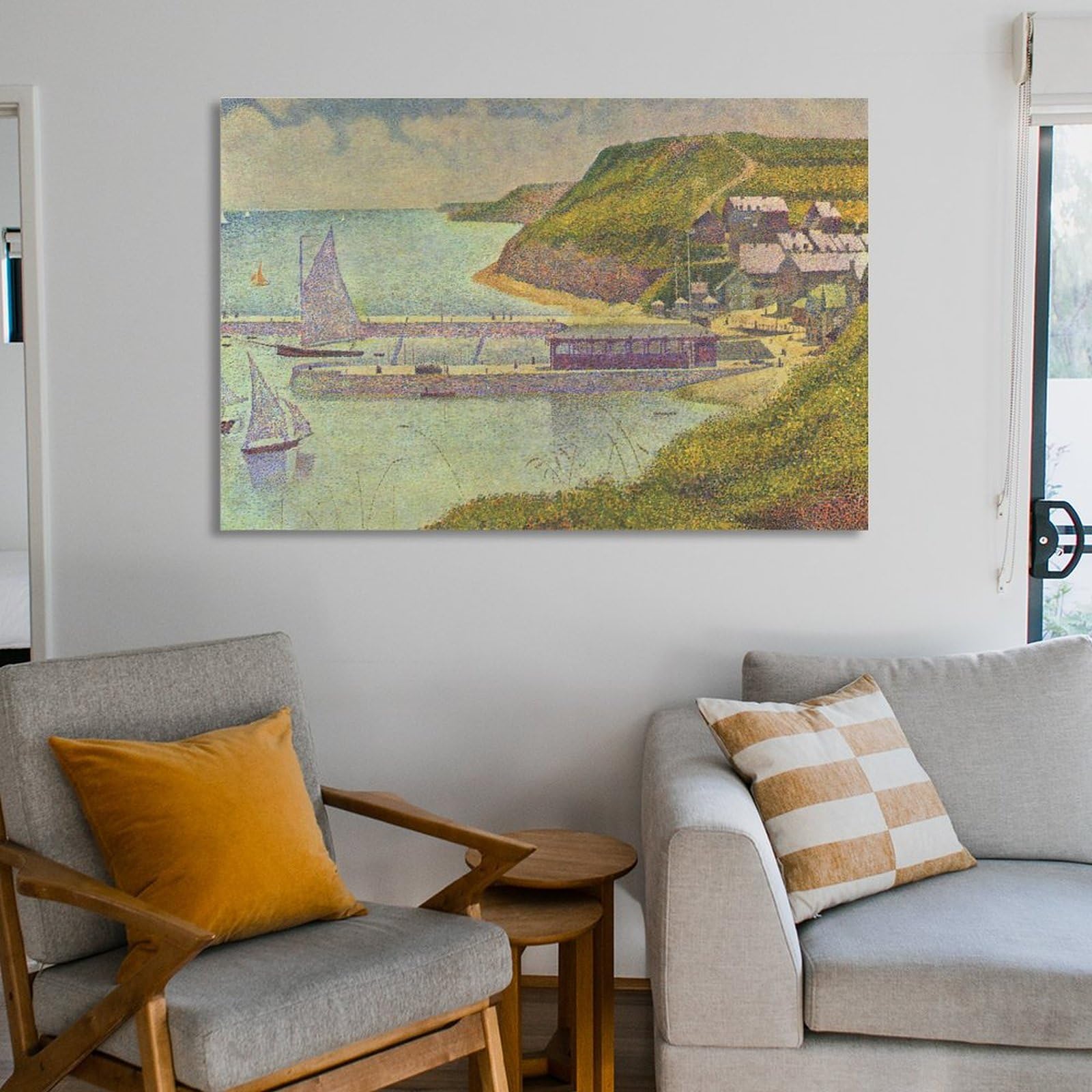 ジョルジュ・スーラ、ポール＝アン＝ベッサンの外港、満潮、希少な画集