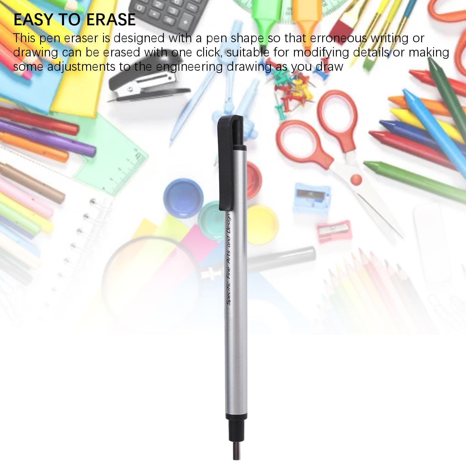 White Sketch Eraser Pens - 6-Pack Detail Erasers For Drawing, Art, And Comic Design - View #4