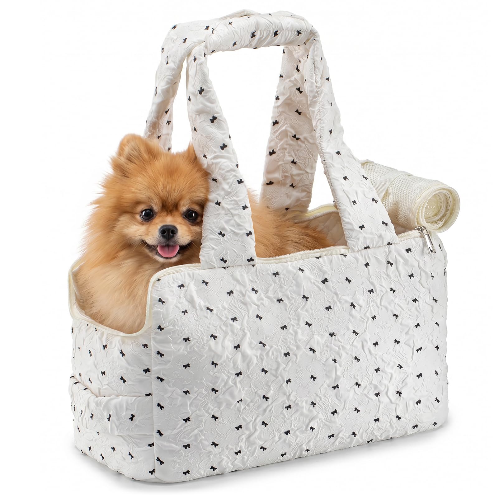 40x30x23cm Transportin Gato Perro Homologado para Avion Cabina | Plegable Bolsa de Transportin Perro Pequeño Transpirable Cat Carrier Bolsa Viaje Para Gatos y Perros, Air Europa Aerolineas