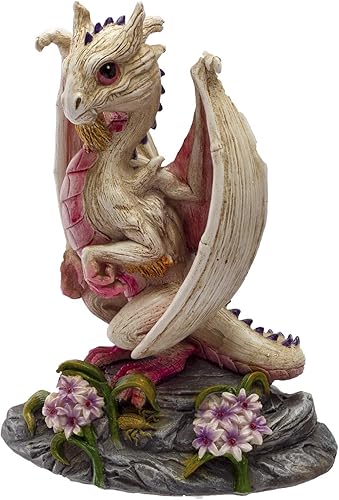 Miniatura 4 de Pacific Giftware Figura de resina de dragón blanco ajo