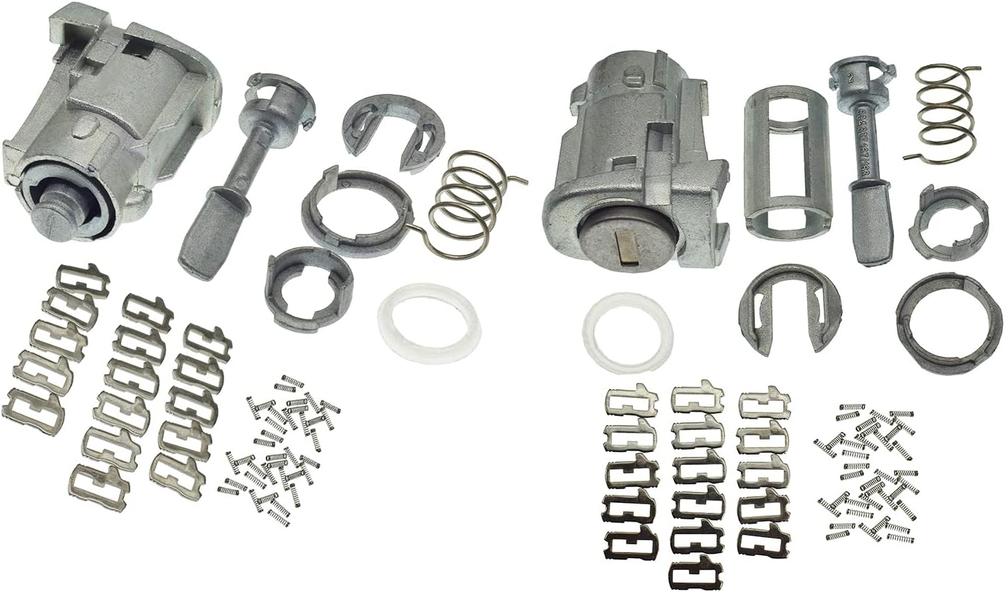 Left & Right Side Door Lock Cylinder Repair Kit For VW Golf Jetta 1997-2005