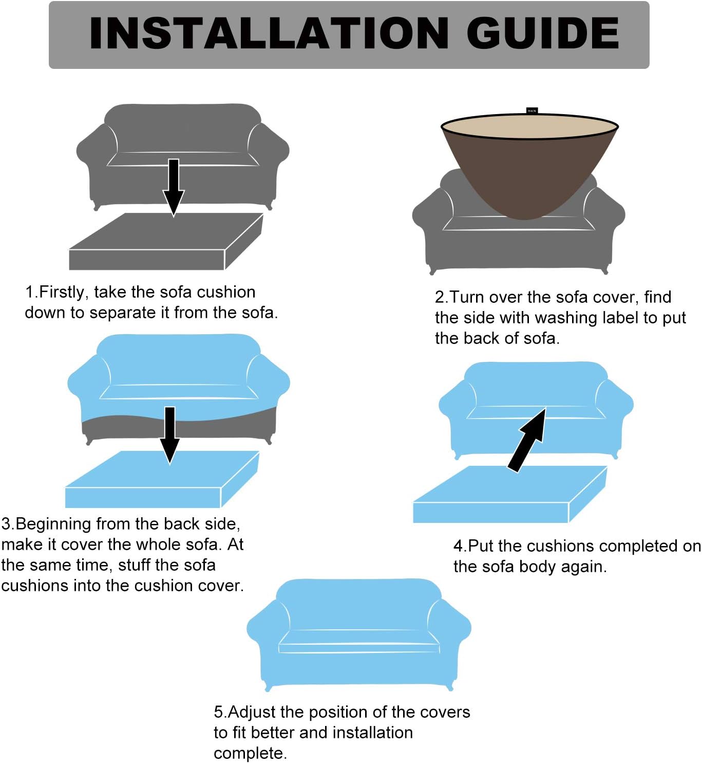 Greatest Product Granbest Stretch Sofa Slipcovers 3 Cushion Couch Covers Water-Repellent Pet Furniture Covers Dog Couch Protectors (Navy Blue, XLarge-2 Pieces) Review Product Granbest Stretch Sofa Slipcovers 3 Cushion Couch Covers Water-Repellent Pet Furniture Covers Dog Couch Protectors (Navy Blue, XLarge-2 Pieces)