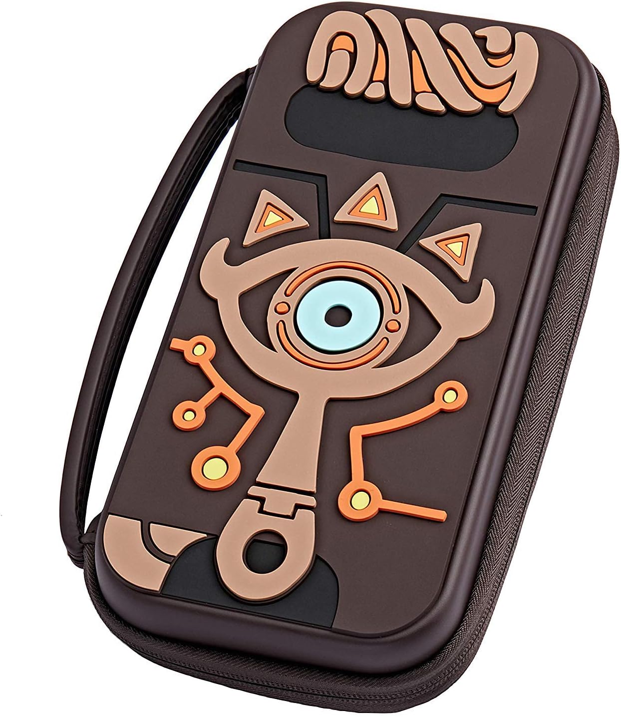Etchimp Switch Case for Nintendo Switch and Switch OLED, Travel Switch Carrying Case Embossed with Legend of Zelda Breath of the Wild, Portable Switch Carry Case with Sheikah Slate Eye.