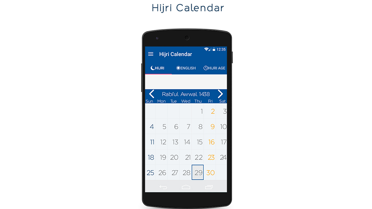 Hijri Islamic Calendar Pro:Amazon.com:Appstore for Android