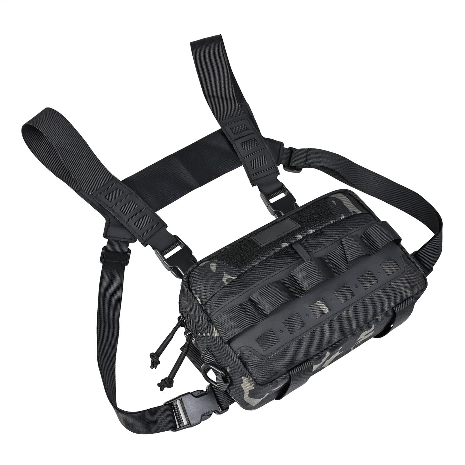 Gilet Léger Sac Poitrine Moto pour Matériel de Pêche et de Chasse