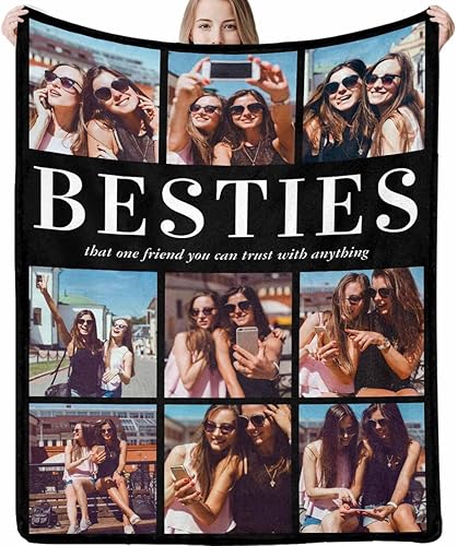 Miniatura 10 de Manta personalizada con fotos, texto, 17 fotos, manta personalizada con imagen, para adultos, niños y amigos, para cumpleaños, Navidad, Halloween,