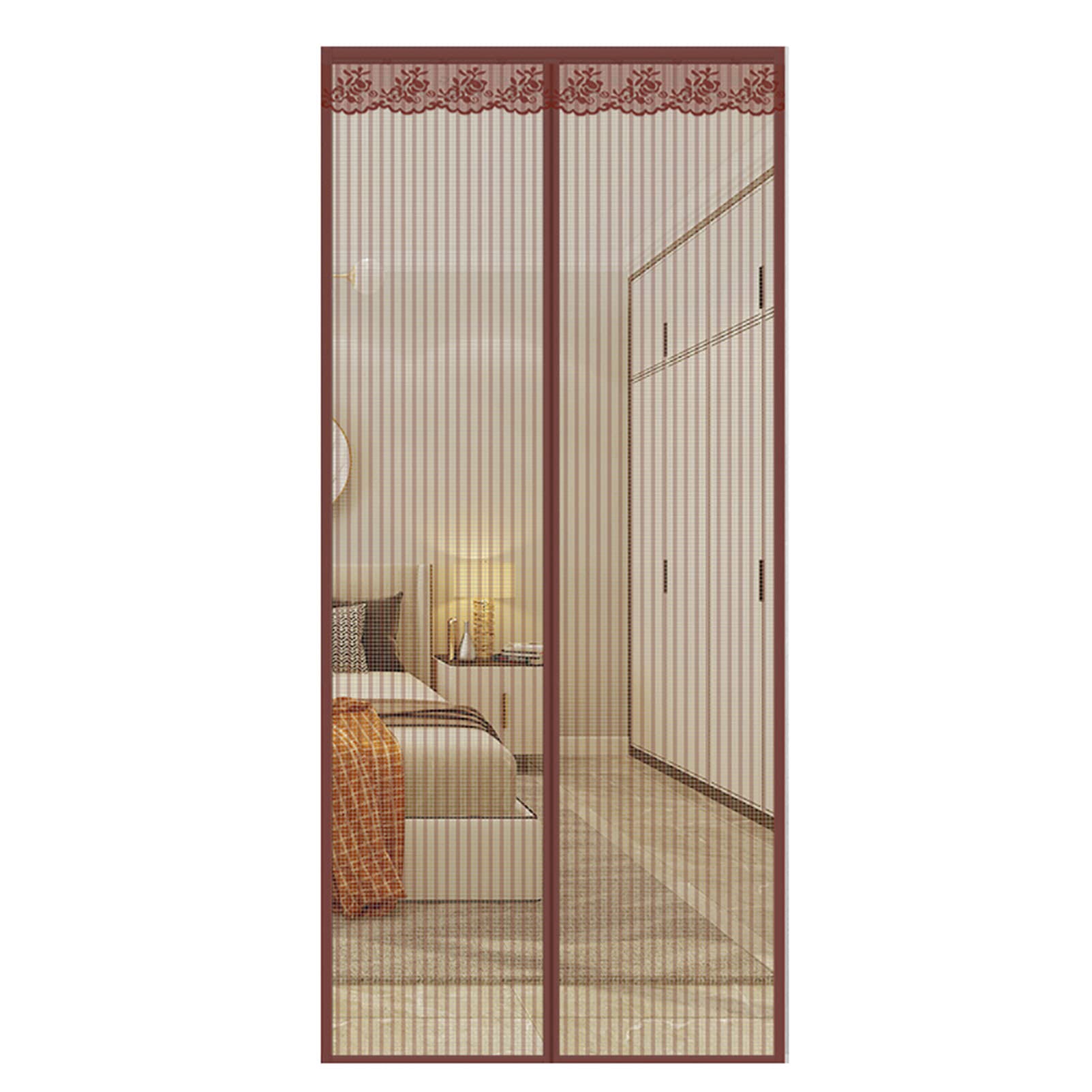 Moustiquaire de porte 130x220 cm magnétique sans perçage pour balcon