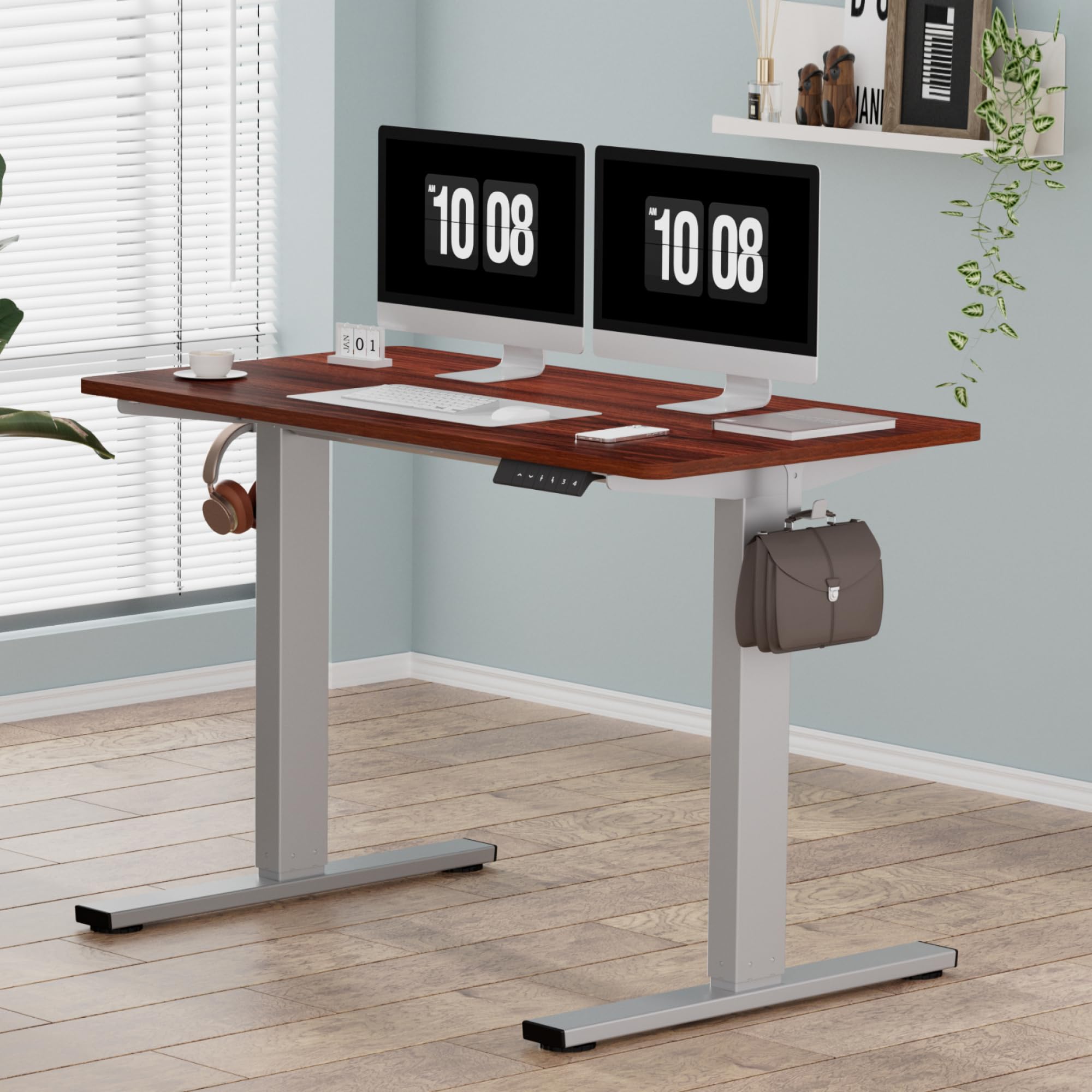 Flexispot 天板140×70cm PR1407-Mahogany Amazon.com: FLEXISPOT Electric Standing Desk, Sit Stand Desk