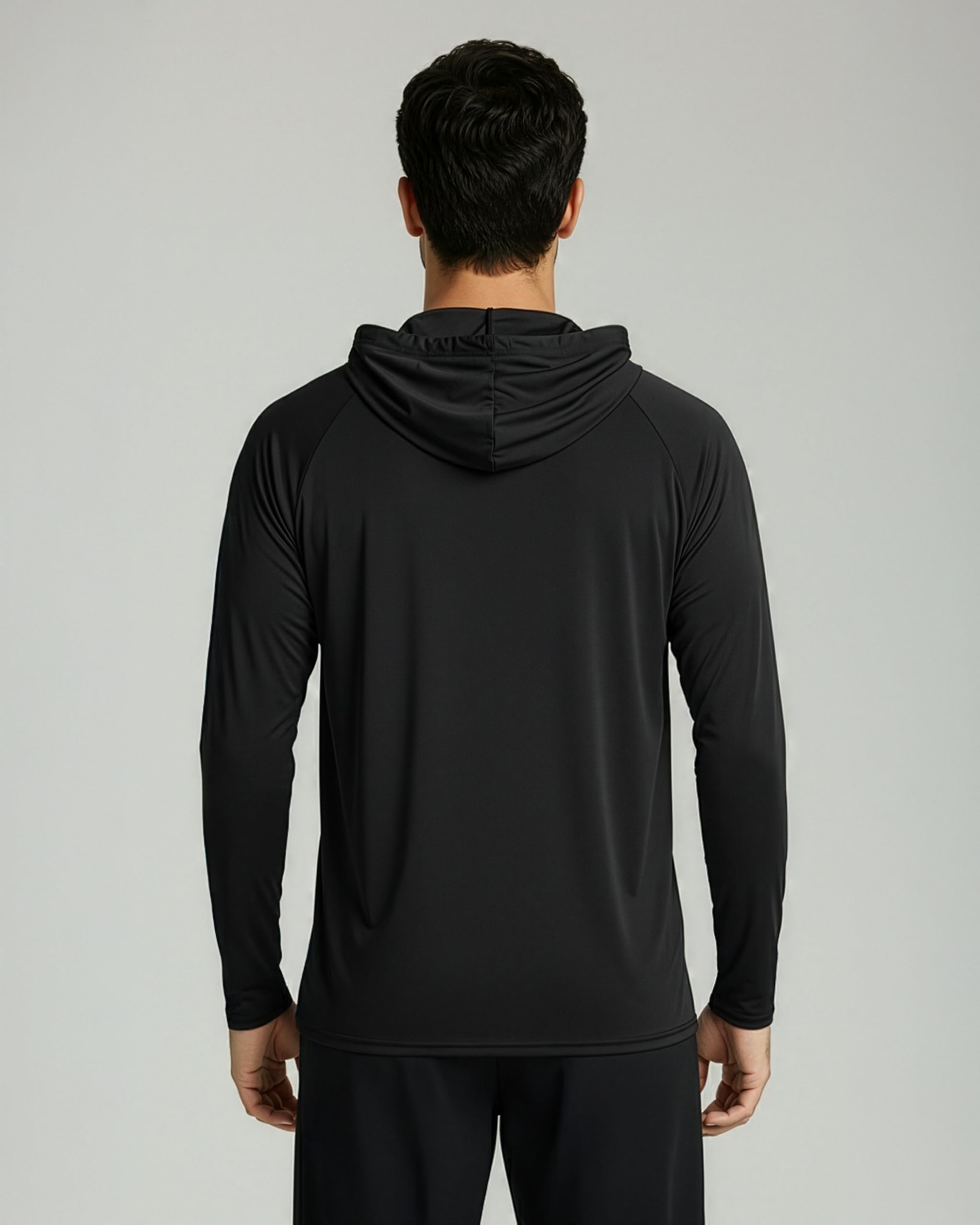Real Essentials 3er Pack: Herren UPF 50+ Sonnenschutz Leicht Langarm Hoodie Shirt Angeln (erhältlich in Big & Tall)