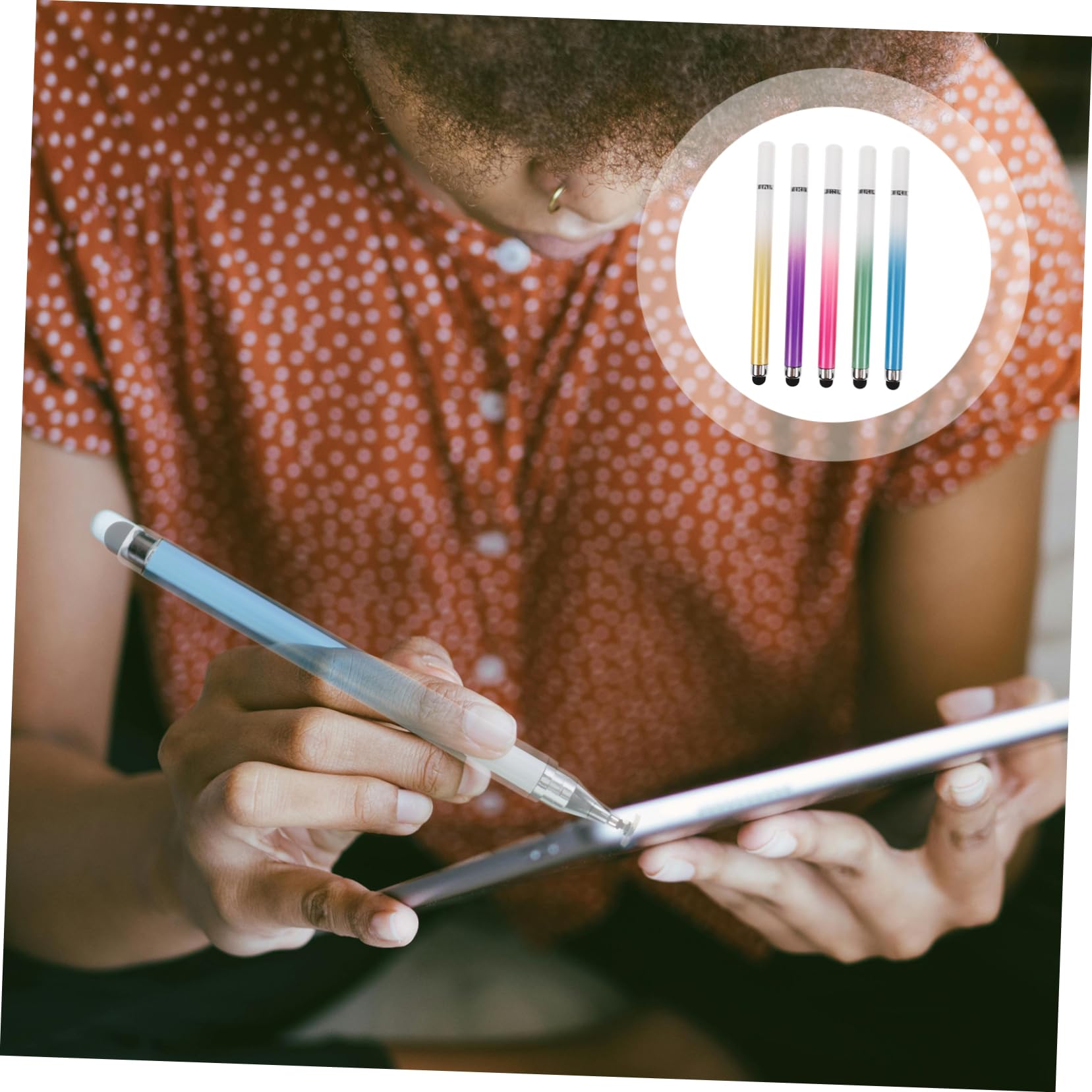 jojofuny 50stücke Teiliges Touchscreen Stylus Pen Mit Dual- Für Smartphones Und Tablets Farben Präzises Schreiben Und Zeichnen Leicht Und Praktisch