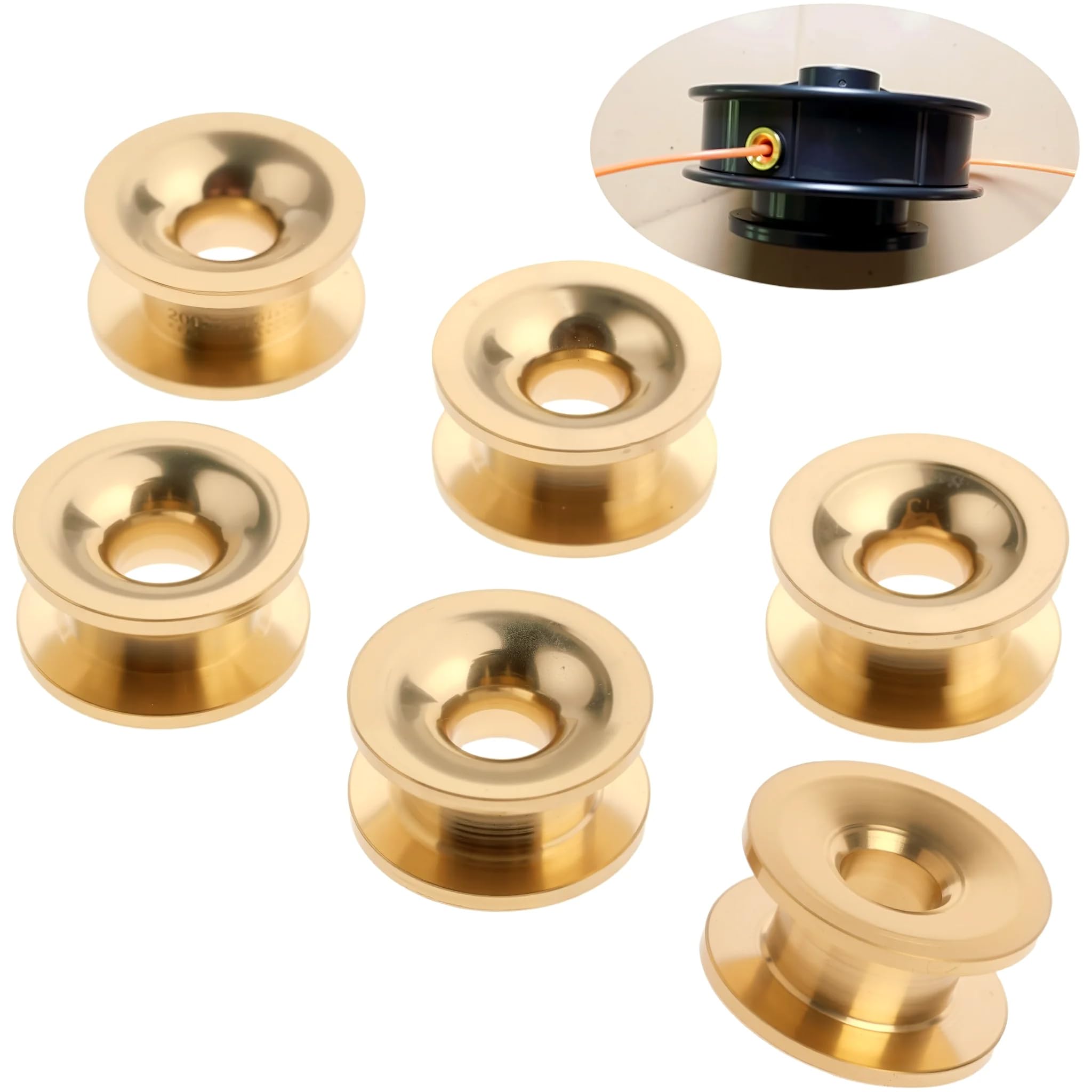 6Pcs Universal Grass Trimmer Head Eyelets Sleeve Strimmer Cutter Parts Accessories Parts-image-21