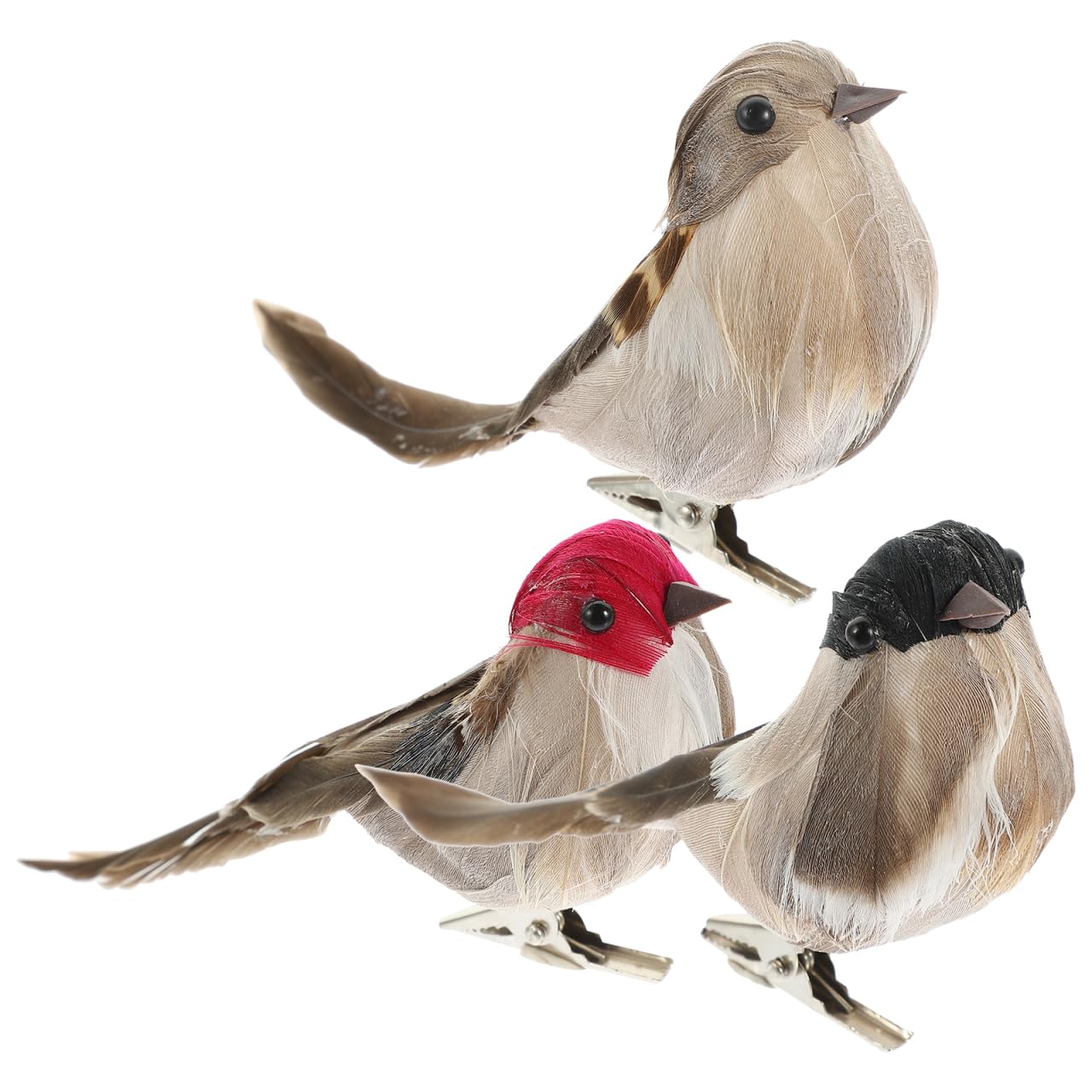 Angoily Random Color Simulation Sparrow Artificial Bird Feather Bird Garden Home Decoration Outdoor Decor Prop