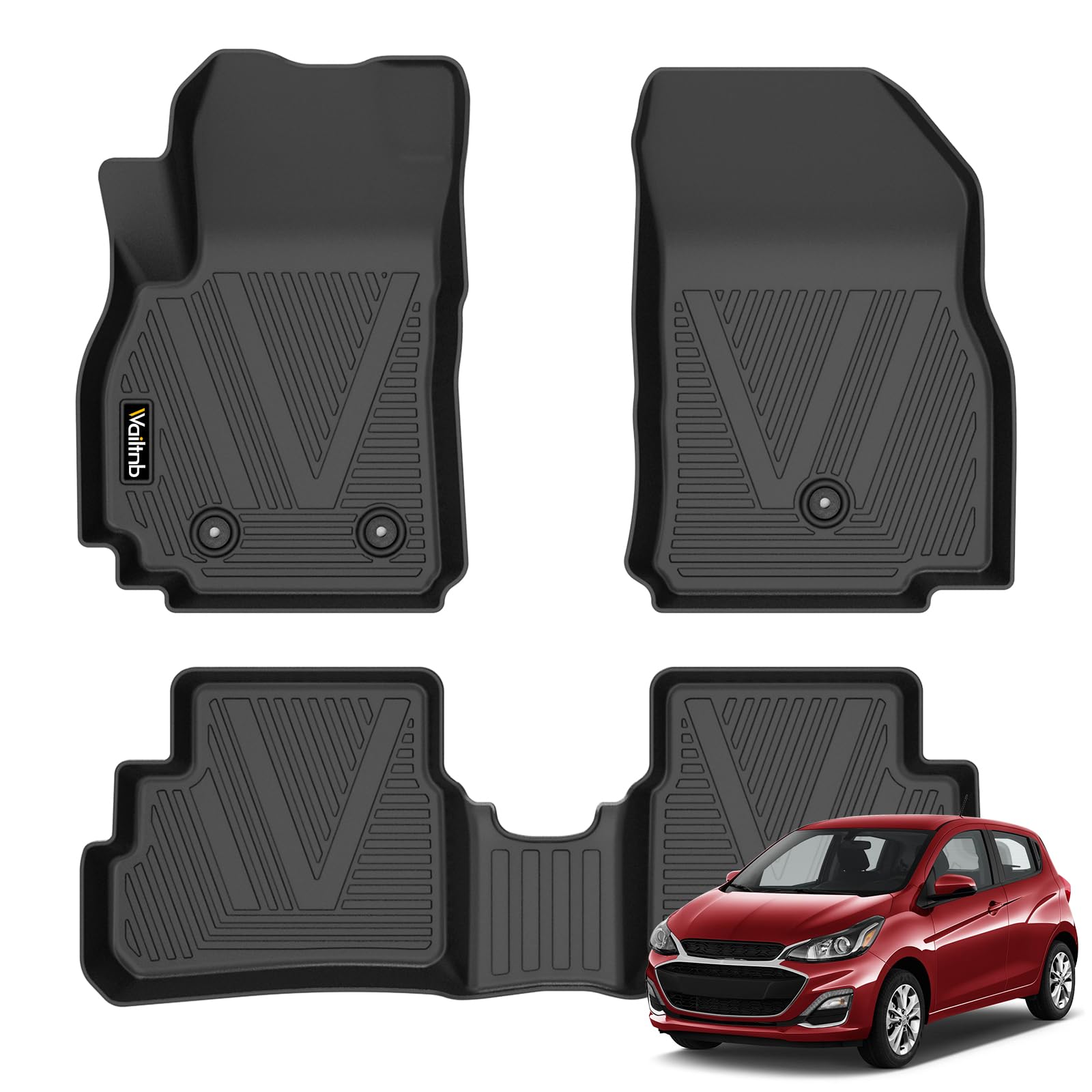 Floor Mats for Chevy/Chevrolet Spark 2016-2022 (No GT&amp;EV)