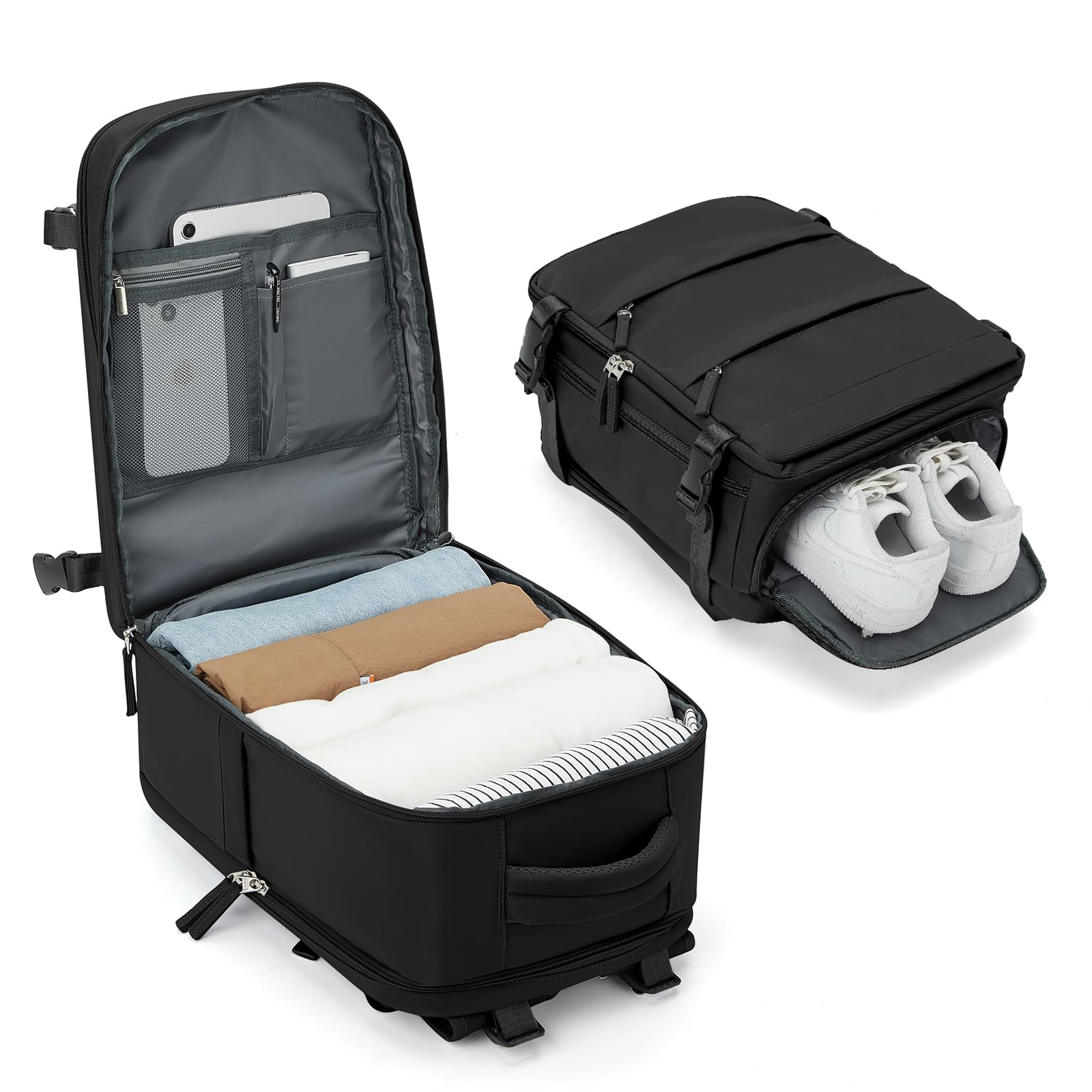 BJLFS Borse da Cabina per Ryanair 40x20x25 Bagaglio a Mano Zaino Borsa Zaino da Viaggio, Zaino da trekking,Zaino Easyjet 45x36x20,Zaino Casual per laptop da 14 pollici per scuola