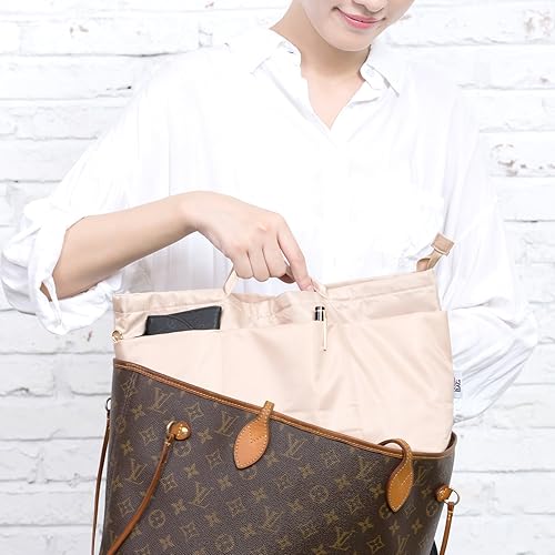 Miniatura 8 de iN Organizador de bolso con cremallera de tela de nailon para mujer