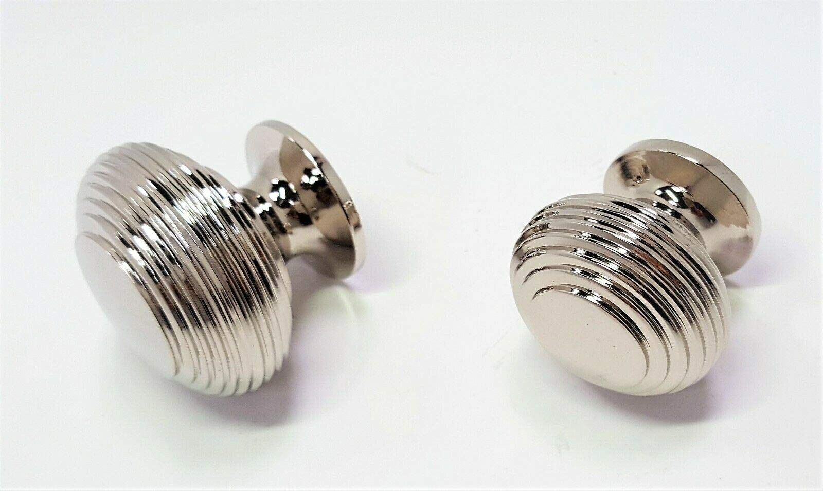 Infinity Decor Antique Beehive Bloxwich Old Style Cabinet Knobs Solid Brass/Nickel 30mm/ 40mm (30mm, Beehive, Polished Nickel)