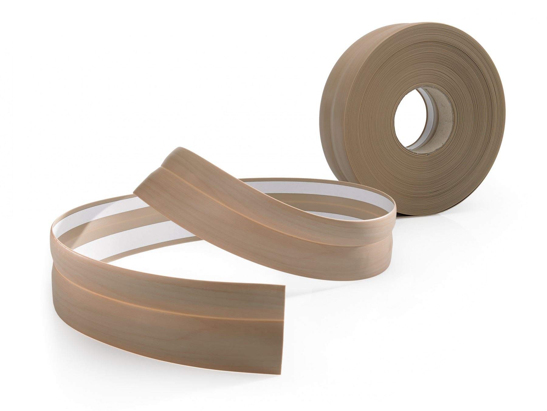 Proper Tools Flexible coved PVC skirting Board Strip Floor wall Joint - 5m - Driftwood