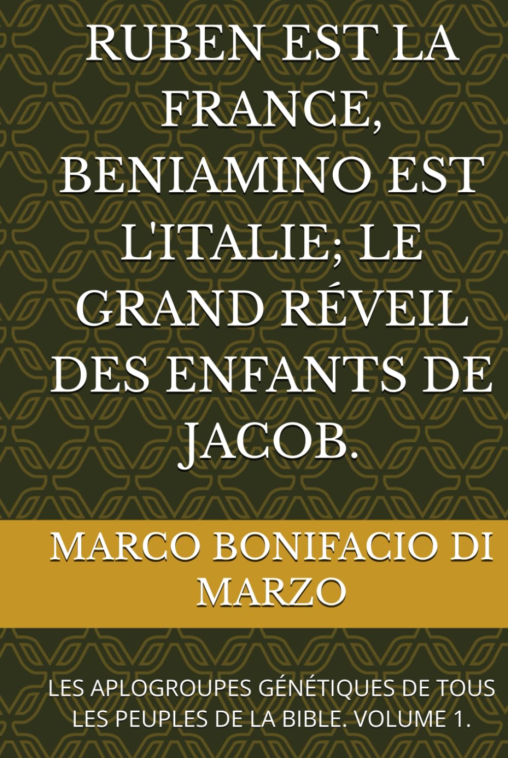 RUBEN EST LA FRANCE, BENIAMINO EST L'ITALIE; LE GRAND RÉVEIL DES ENFANTS DE JACOB.: LES APLOGROUPES GÉNÉTIQUES DE TOUS LES PEUPLES DE LA BIBLE. VOLUME 1.