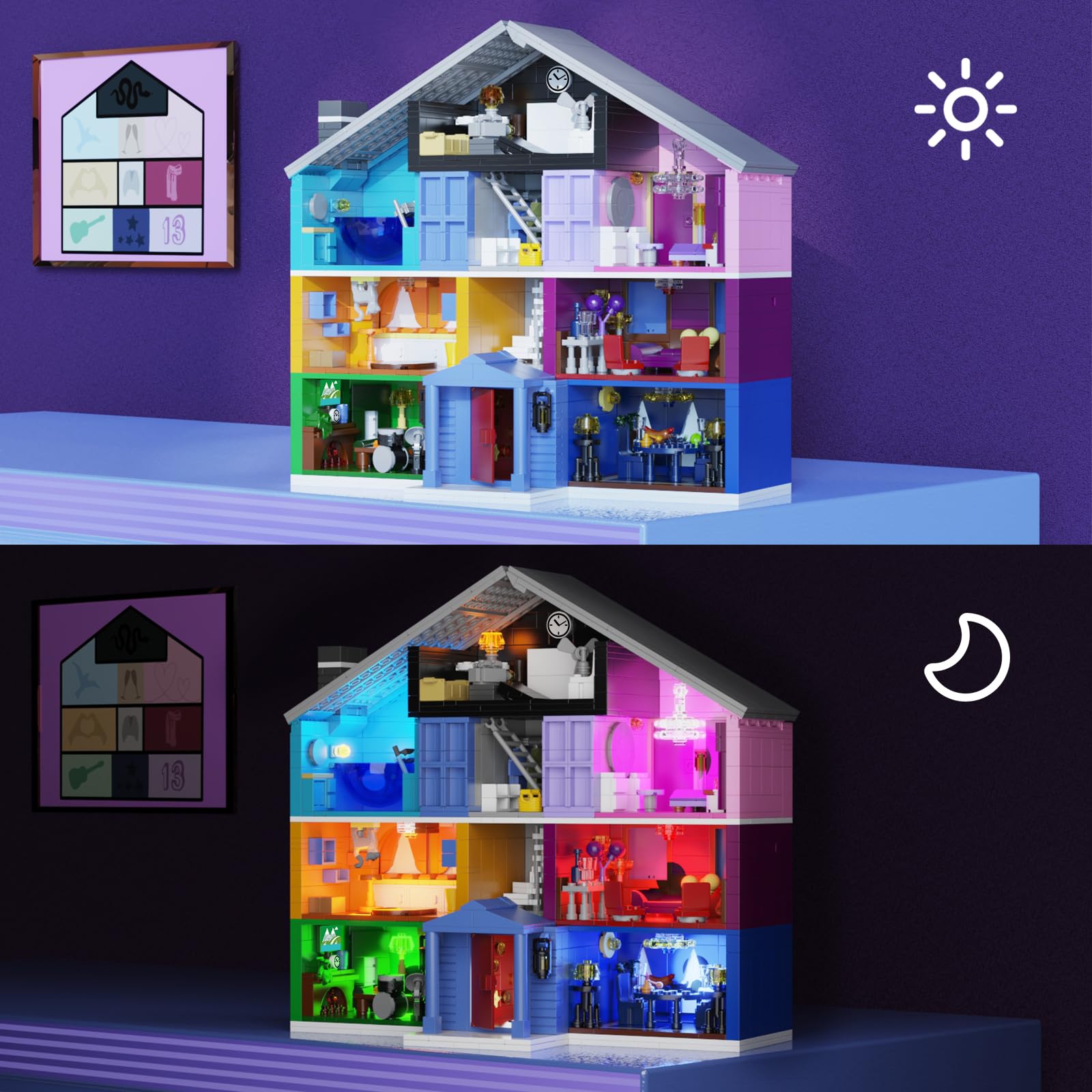 Star House Building Set, Star House Toy Model Compatible with Lego, Christmas and Birthday Gifts for Boys Girls Fans Adults (1426 Pcs)