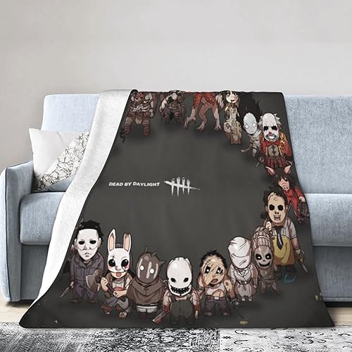 Miniatura 3 de Dead by Game - Manta de forro polar suave y cómoda para sofá, manta de aire acondicionado de dibujos animados para todas las estaciones, 80 x 60