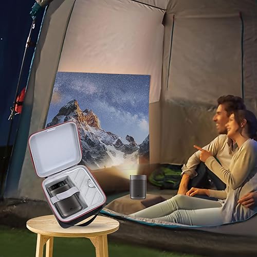 Miniatura 7 de RLSOCO Funda de transporte para proyector portátil XGIMI MoGo 2/MoGo 2 Pro (solo funda), Negro -, Compacto