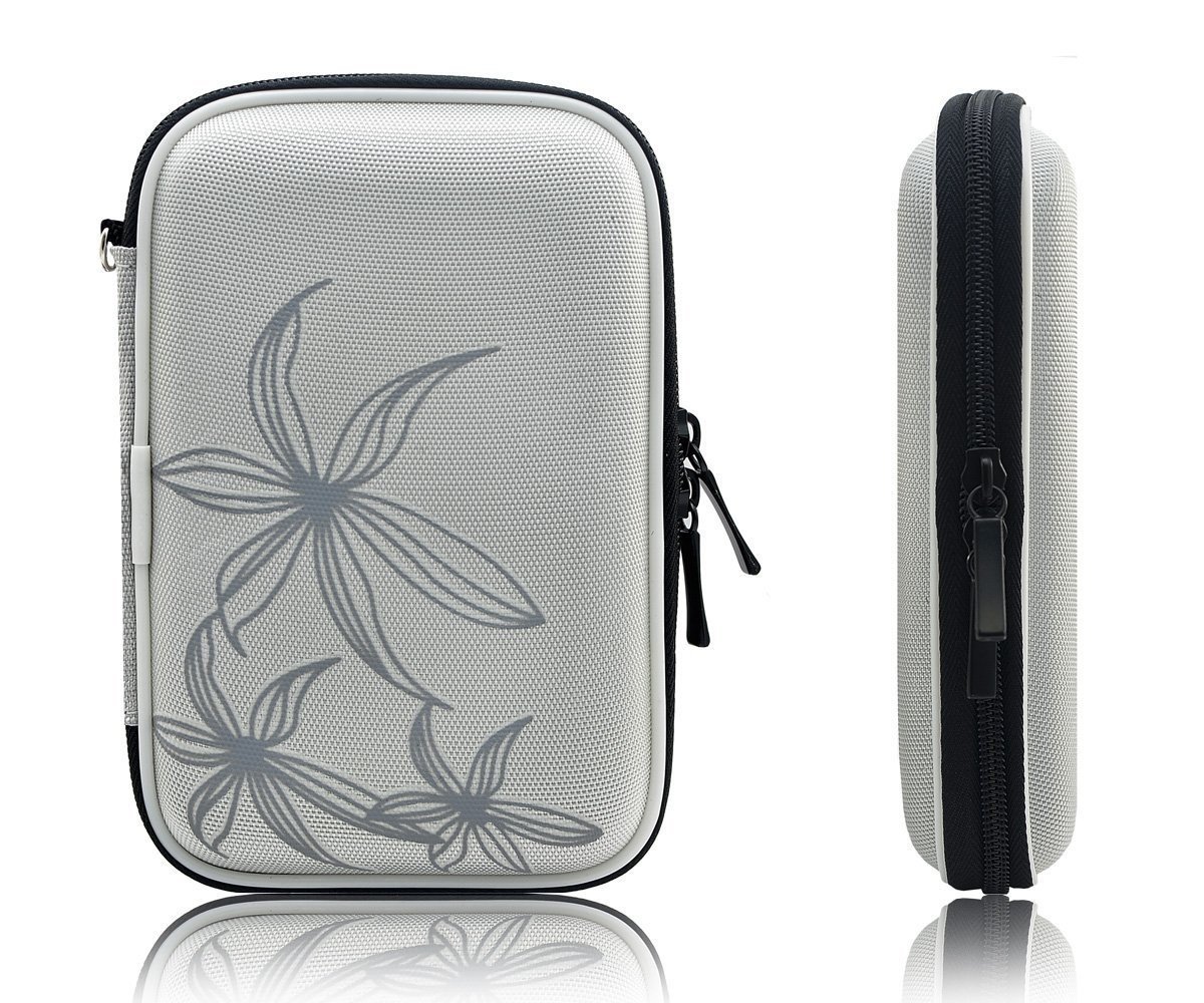 Mak World Shockproof Travel HDD Storage Protection Carry Case for External HDD 2.5'' (Silver)-image-47
