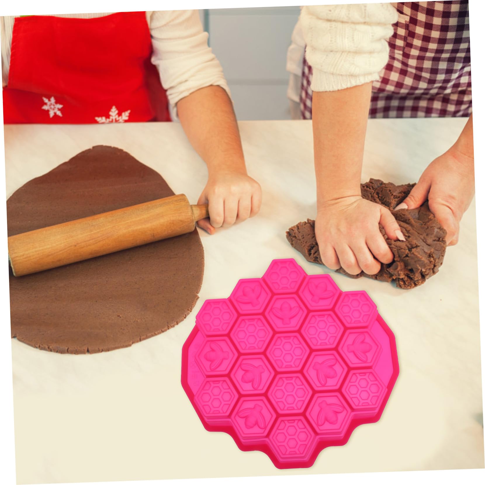 COHEALI 3pezzi Stampo Per Torte Forma Di Favo Silicone Strumento Creativo Per Cottura Non Appiccicoso Per Dolci Fatti Casa e Regali Per Amanti Della