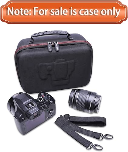 Miniatura 7 de LTGEM - Funda rígida de EVA para cámara digital Panasonic LUMIX FZ80 4K - Bolsa protectora de viaje para almacenamiento