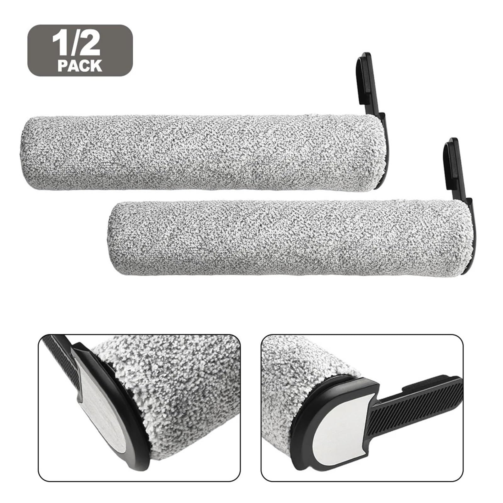 Reemplazo de cepillo de rodillo for aspiradora inalámbrica en seco y húmedo, pieza principal de cepillo de lavado de piso, accesorio gris, Compatible con Laresar, M3(SET1)