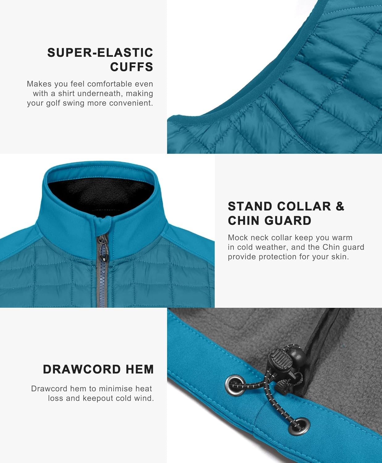 Little Donkey Andy Men’s Lightweight Puffer Vest, Warm Outdoor Sleeveless Jacket for Golf Hiking Running - Image 3