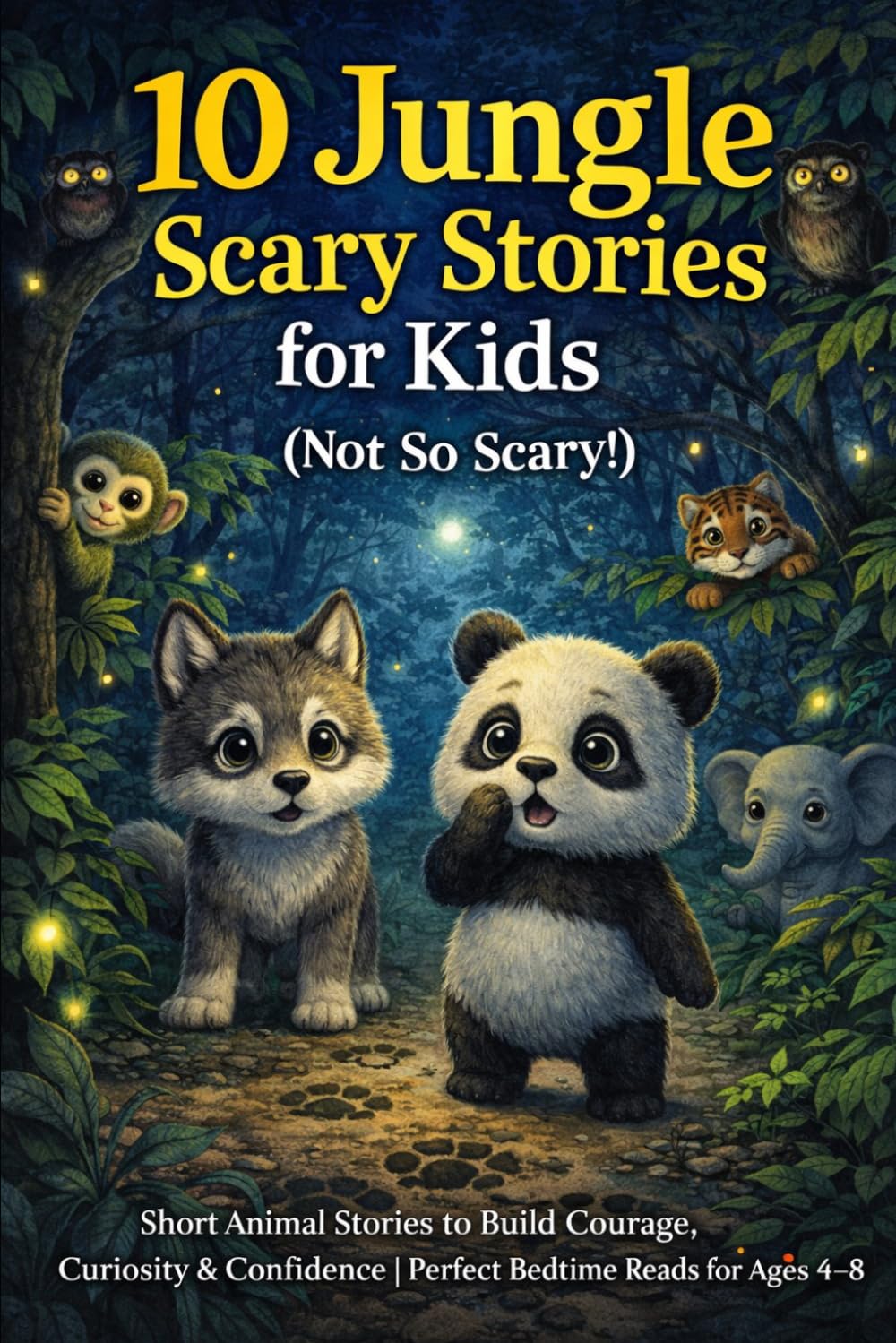 10 Jungle Scary Stories for Kids (Not So Scary!): Short Animal Stories to Build Courage, Curiosity & Confidence | Perfect Bedtime Reads for Ages 4–8