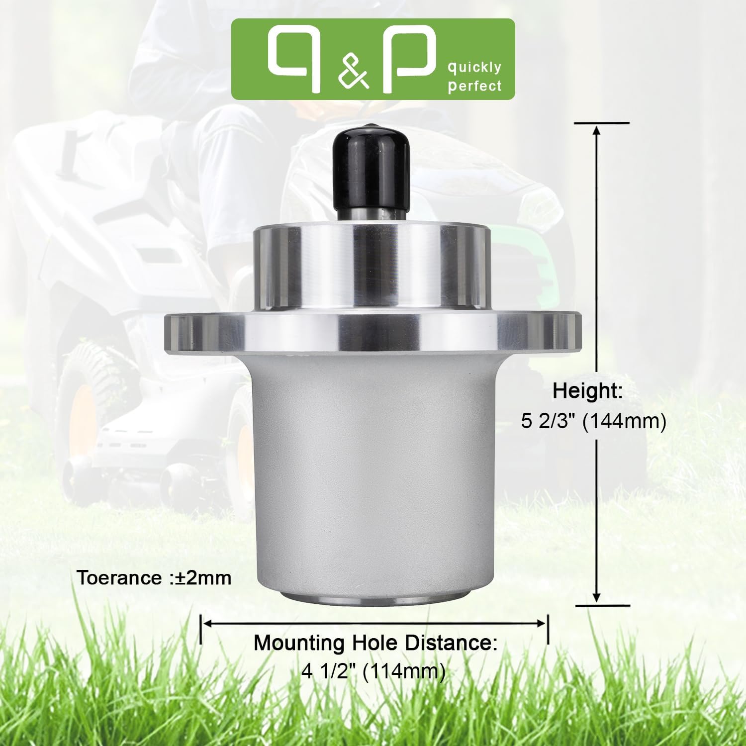 q&p Outdoor Power Spindle Assembly Replaces Bad Boy 037-2000-00 037200000 Compatible with Bad Boy Mower Spindle Assembly- MZ 42 MZ Magnum 48 MZ Magnum 54"