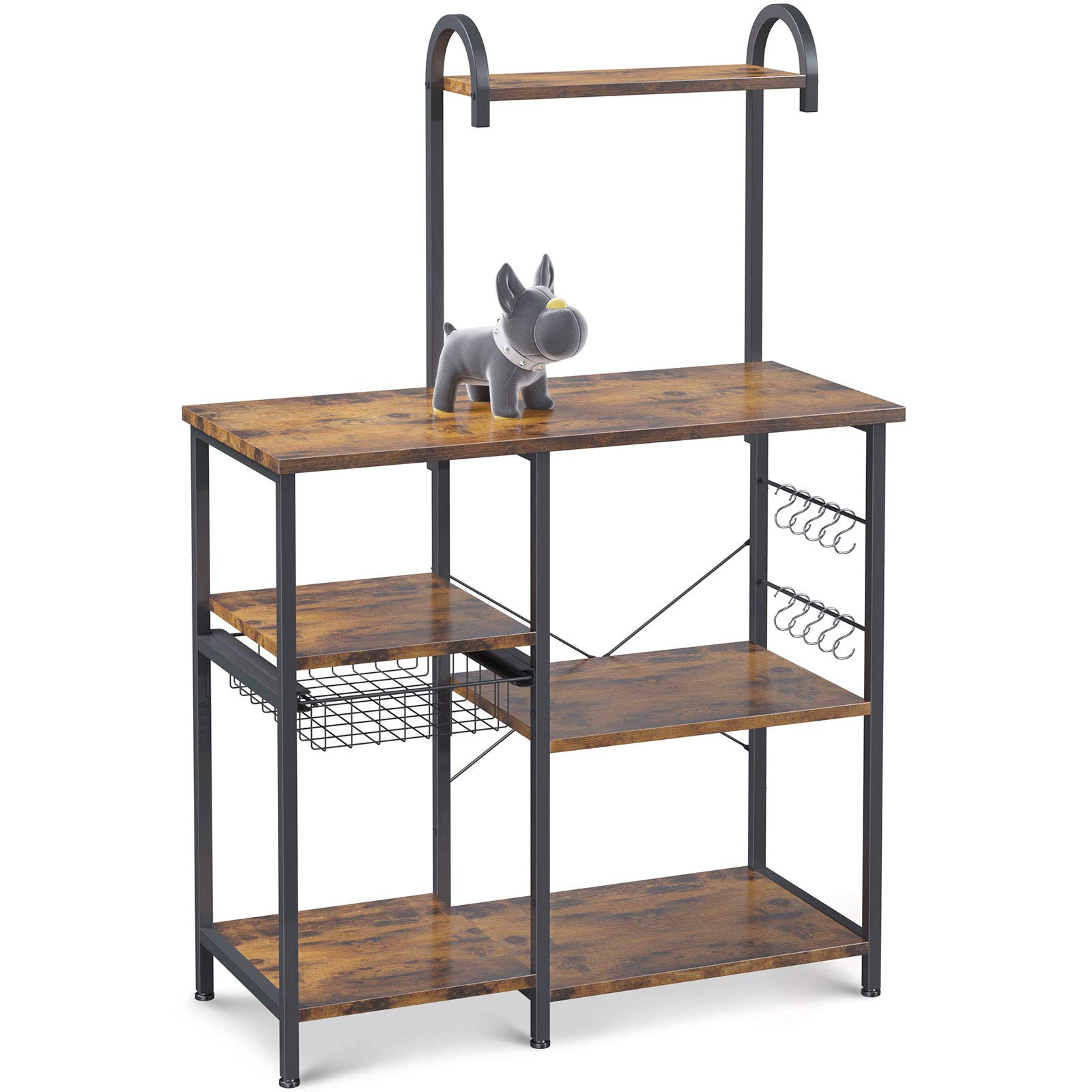 Buy ODK Kitchen Cart Bakers Rack with Wheels Utility Storage Shelf 35