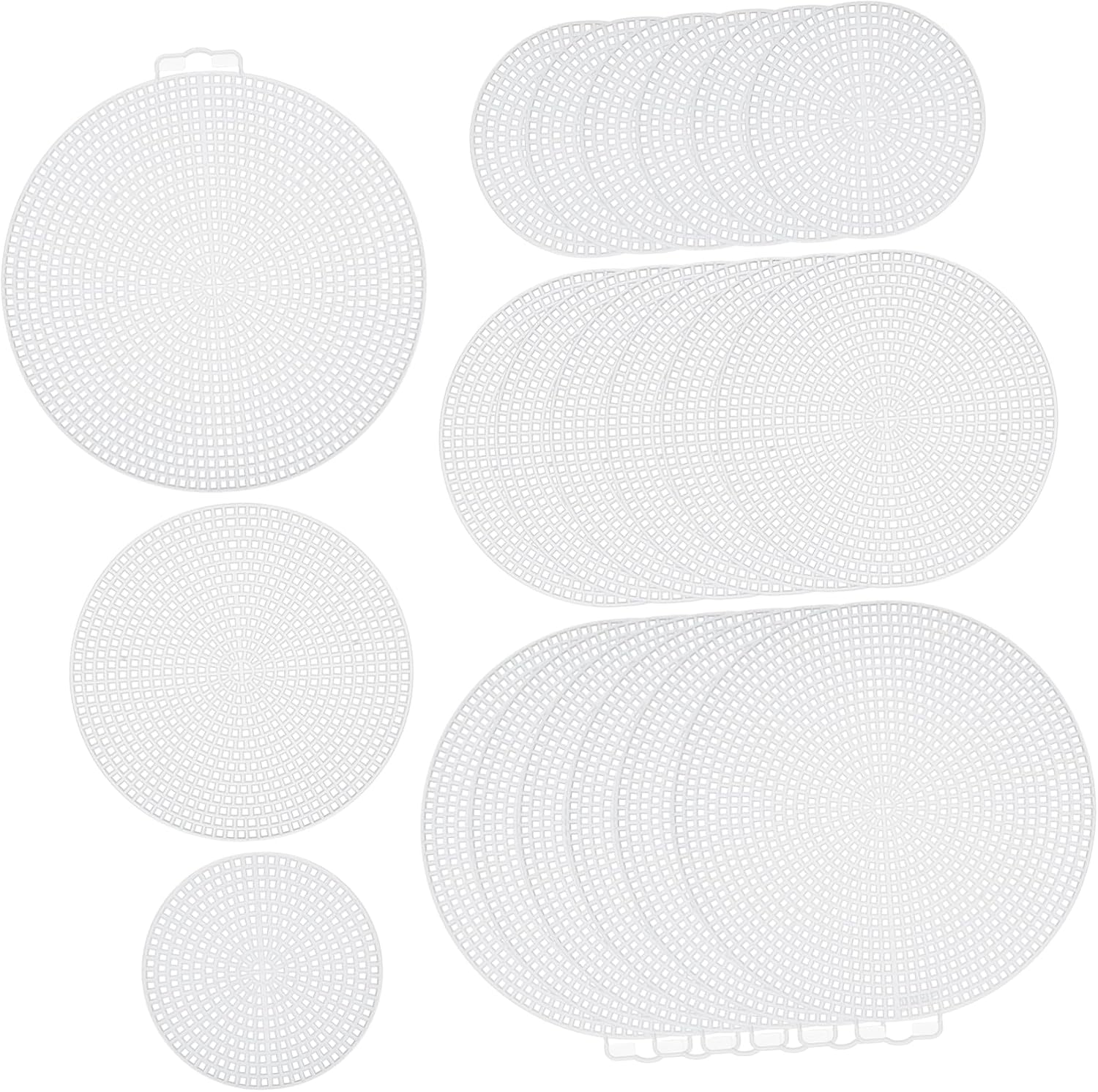 LIFKOME 30pcs Plastic Canvas Mesh Sheets for Embroidery Knit Crochet Multi-Function Craft