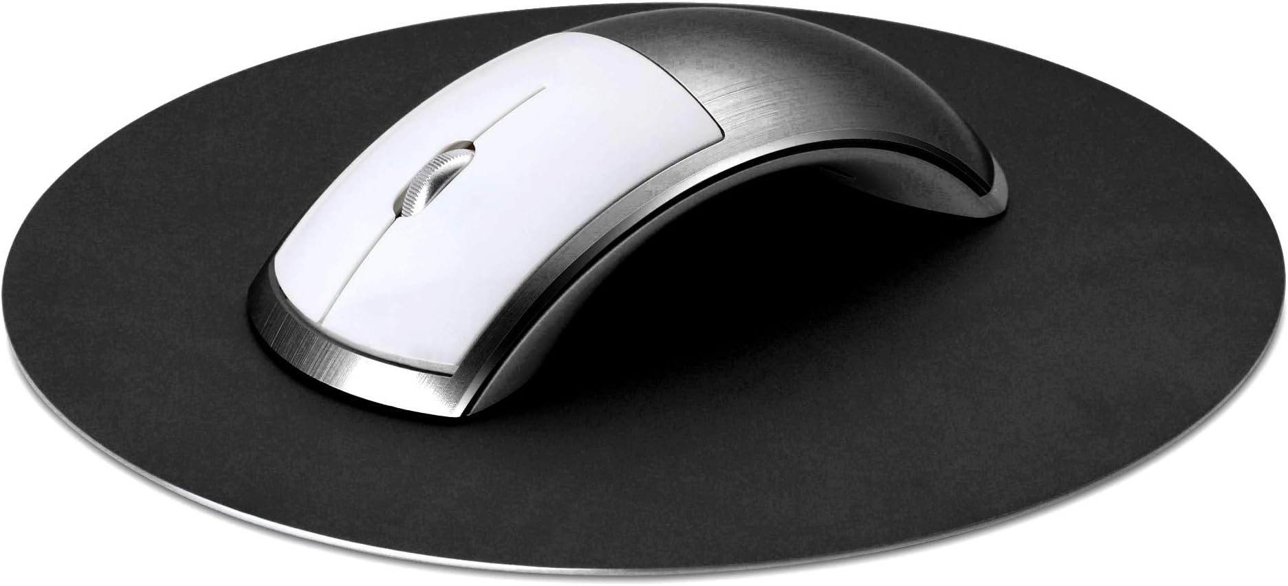 Wireless or Bluetooth Mouse with Aluminum Pad for Apple Macbook Pro/Air or Microsoft Pro/Book