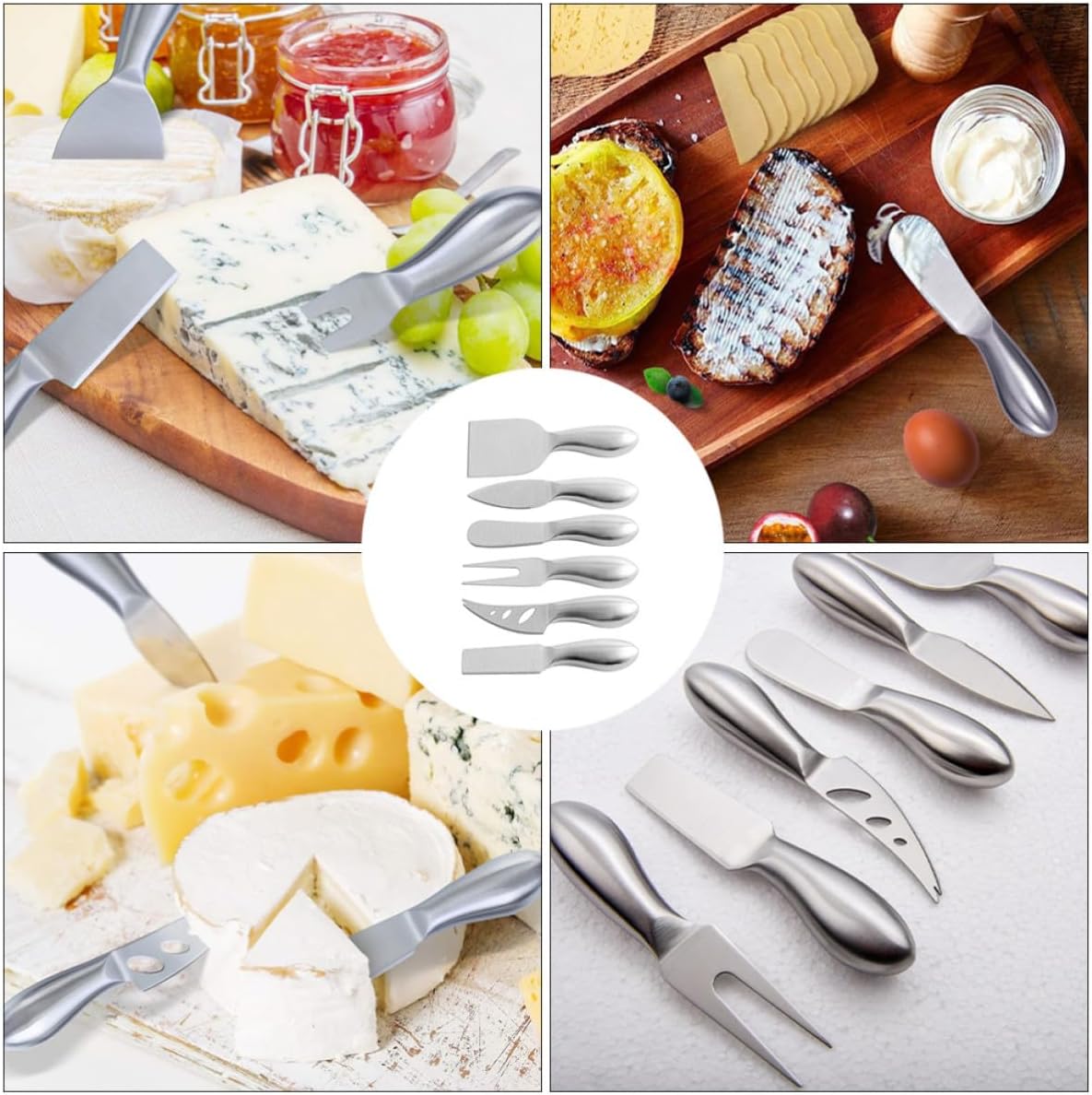 Stainless Steel Cheese Slicer Set, Kitchen Tool Collection