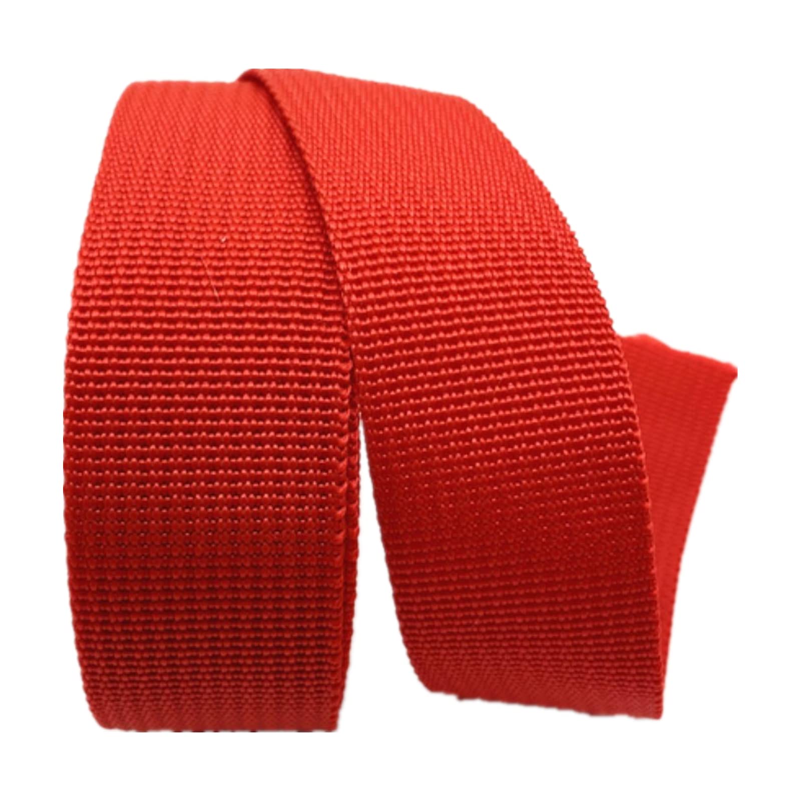 Taśma rzemieślnicza do majsterkowania, Taśma polipropylenowa Wytrzymały nylonowy pasek parciany(Red,38MM x 20Yards)
