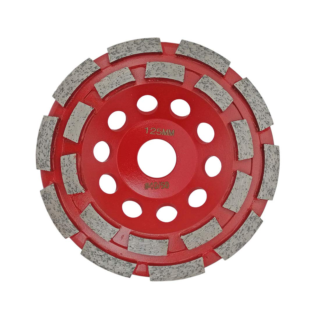 SHDIATOOL Mola a Tazza Diamantata 125mm Doppia Fila per Calcestruzzo Piastrella Pietra Muratura