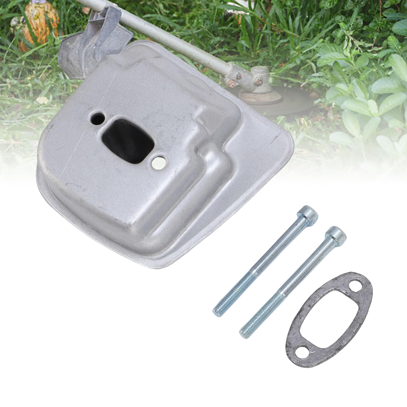 Pinselcutter Auspuff Kit Muffler Austausch für FS55 FS55C 4140 140 0609 Mit Geräuschreduzierung Einfache Installation für Benzinmotorgeräte