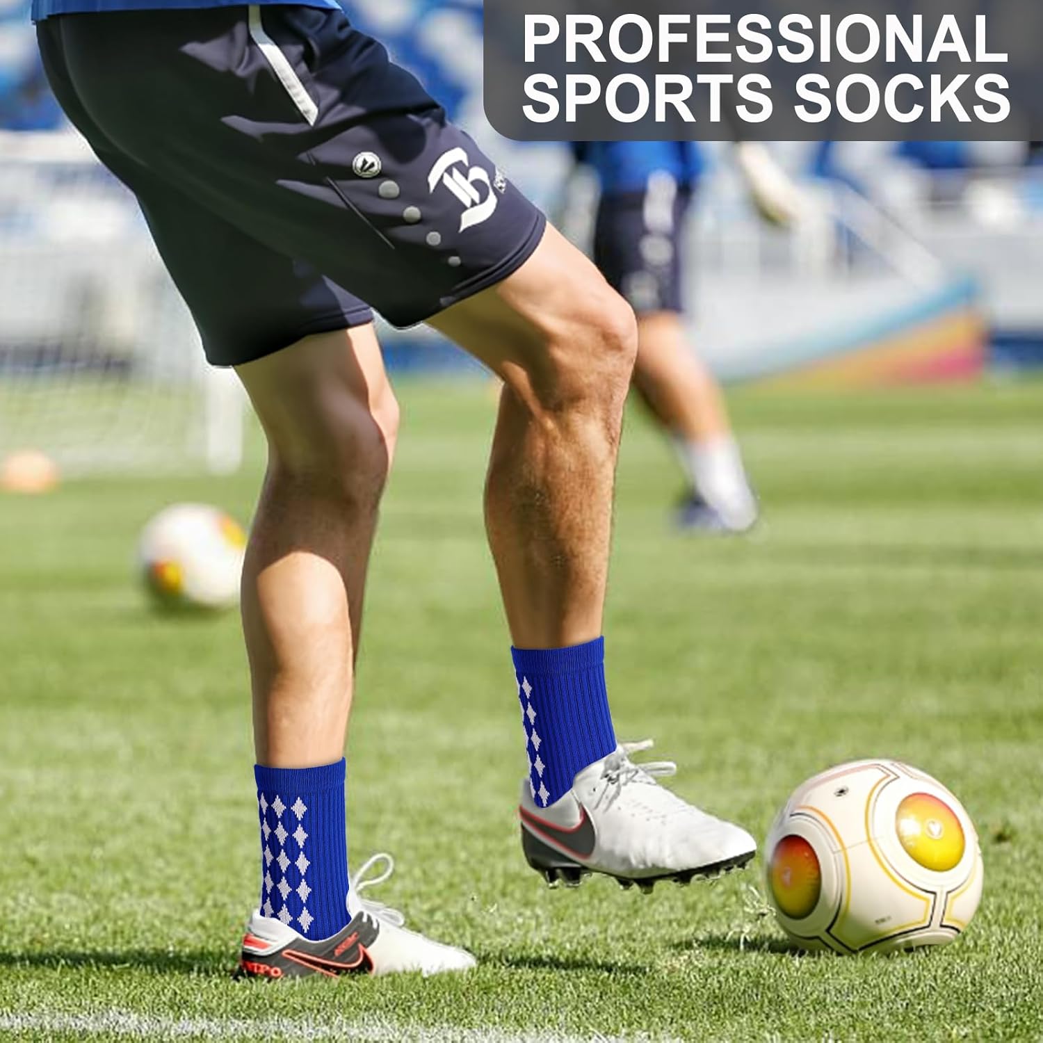 3/6 Pairs Grip Soccer Socks Men Women Non-slip Sports Socks for Basketball Football Athletic - Image 3