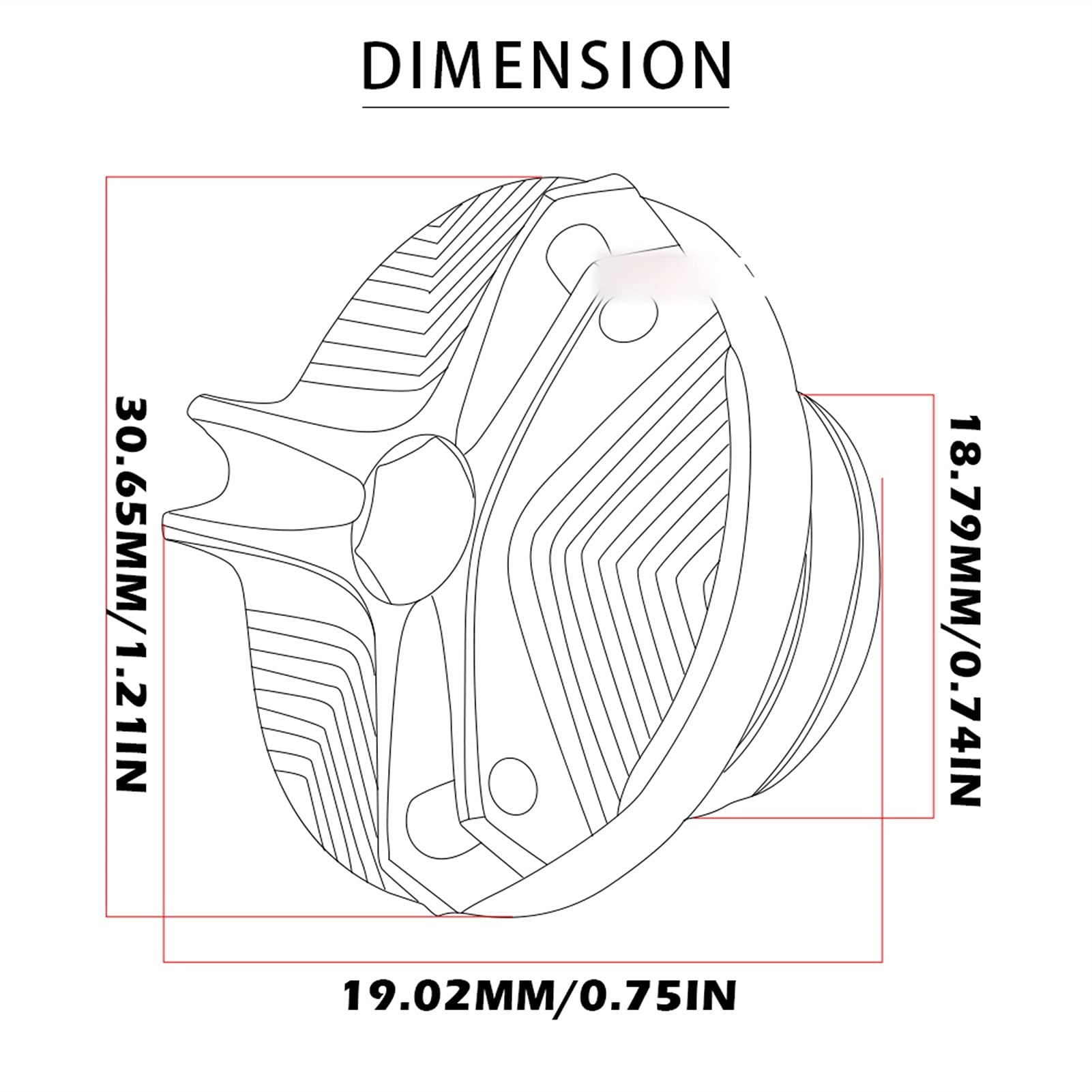 Bouchon Remplissage Huile Moto CNC Pour CB1000R 2008-2018 – Couvercle Carter Aluminium Antirouille, Design Sportif (Noir/Jaune/Rouge/Bleu)