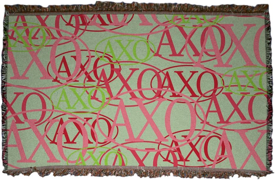 VictoryStore Alpha Chi Omega Woven Blanket Design 2